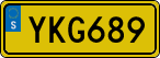 License plate of Sweden, Taxi