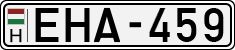 license plates of Hungary, Cars (1990)