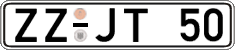 German license plate, Regular plates