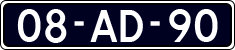 License plate of the Netherlands, Cars