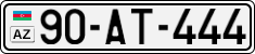 License plate of Azerbaijan, Cars