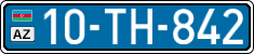 License plate of Azerbaijan, Public transport