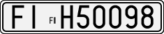 License plate of Italy, Cars (1927 year series)