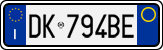 License plate of Italy, Cars (1994 year series)