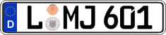 German license plate, Regular plates