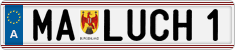 License plate of Austria, Vanity Plates