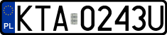 License plates of Poland, Regular car plates