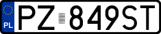 License plates of Poland, Regular car plates