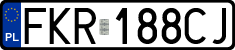 License plates of Poland, Regular car plates