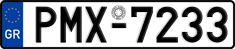 License plate of Greece, Cars
