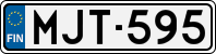 License plate of Finland, Cars