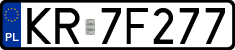 License plates of Poland, Regular car plates