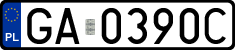License plates of Poland, Regular car plates