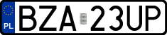 License plates of Poland, Regular car plates