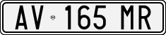 License plate of Italy, Cars (1994 year series)