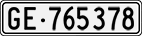 License plate of Switzerland, Cars