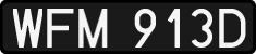 License plates of Poland, 1976 year system