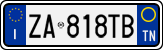 License plate of Italy, Cars (1994 year series)