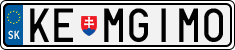 License plate of Slovakia, Vanity Plates