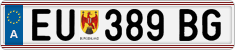 License plate of Austria, Regular plates