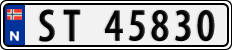 License plate of Norway, Cars