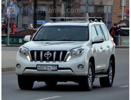 н001рк199, Toyota Land Cruiser Prado
