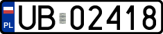 License plates of Poland, Military