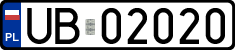 License plates of Poland, Military