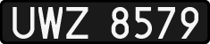 License plates of Poland, 1976 year system