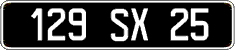 French license plate, FNI