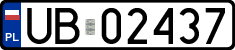 License plates of Poland, Military