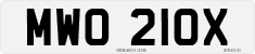 License plate of the United Kingdom, 1963 year system