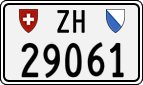 License plate of Switzerland, Cars