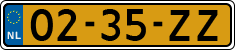 License plate of the Netherlands, Cars
