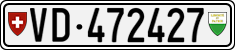 License plate of Switzerland, Cars