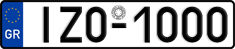 License plate of Greece, Cars