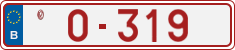 License plate of Belgium, Vanity Plates (2014)