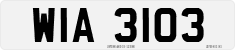 License plate of the United Kingdom, Northern Ireland (1966)