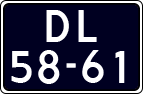 License plate of the Netherlands, Imported oldtimers (cars)