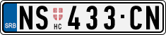 License plate of Serbia, Cars
