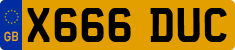 License plate of the United Kingdom, 1983 year system