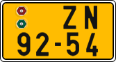 License plate of the Czech Republic, Commercial vehicles (1960)