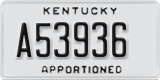 Kentucky, Apportioned (A12345)