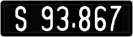 License plate of Austria, 1947 year system