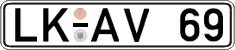 German license plate, Regular plates