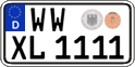 German license plate, Regular plates