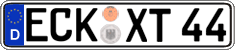 German license plate, Regular plates