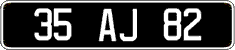 French license plate, FNI