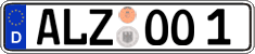 German license plate, Regular plates