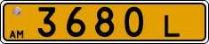 License plate of Armenia, Public transport